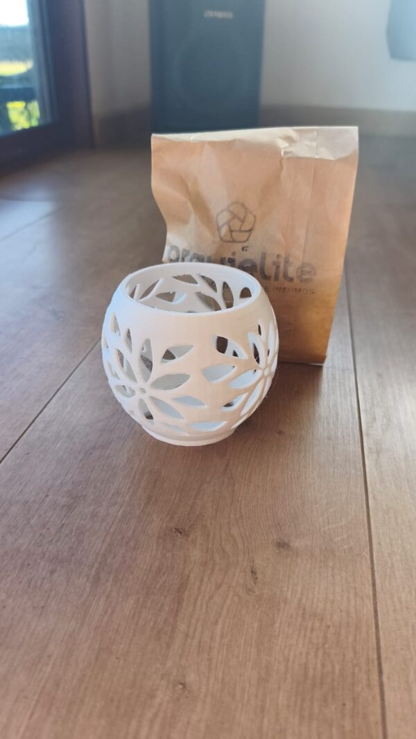 Maceta para orquideas mini linea FLO blanca +corteza  (envio gratis desde IV a X region)